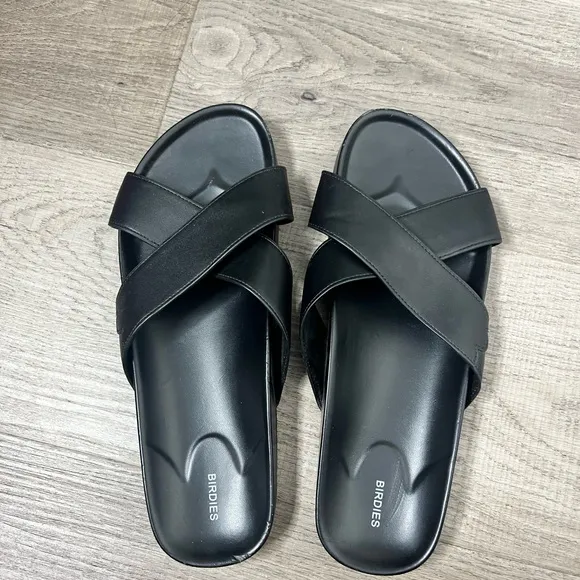 Birdies Women's Black Slide Sandals Sz 9