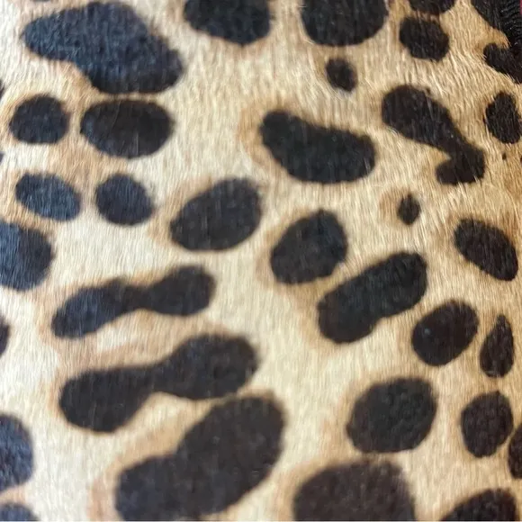 Birdies Women's Starling Cheetah Leopard Calf Hair Upper Preppy Flats Loafer Sz5