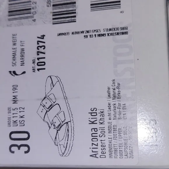 Birkenstock Arizona Kids Camo Slides