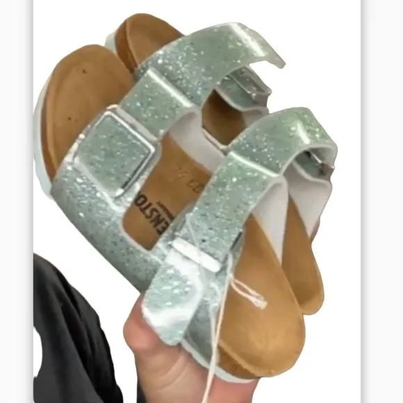 BIRKENSTOCK kids Cosmic Sparkle Mineral Double Strap Sandals