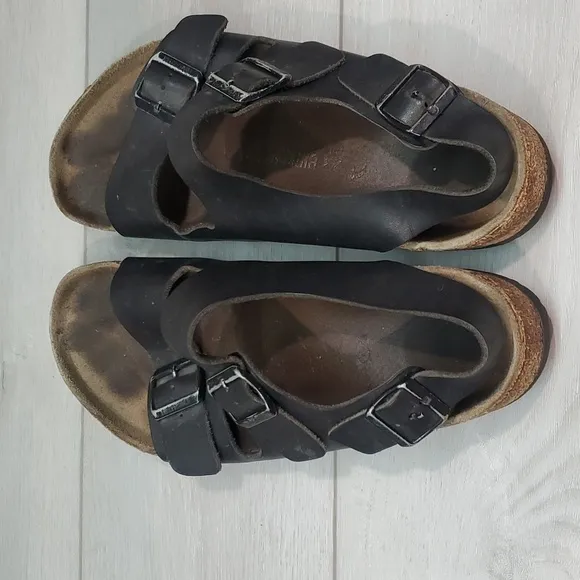 Birkenstock Mens Milano Ankle Leather Strap Sandals flats shoes sz 44/11