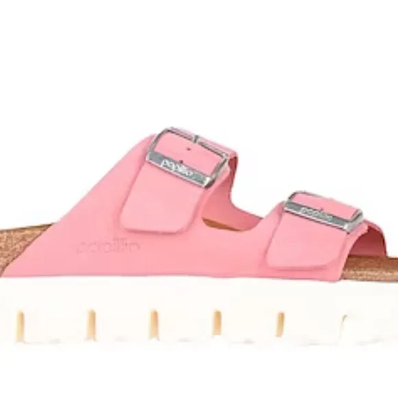 Birkenstock Papillio Arizona Chunky Platform PAP Pink Sandal. Size: 7, 8, 38, 39