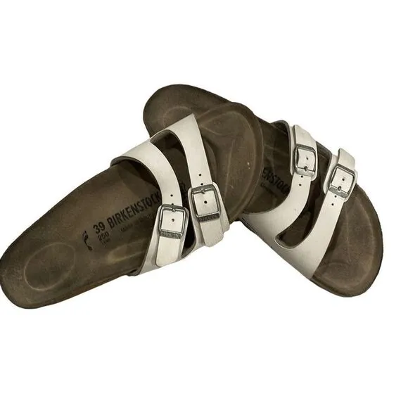Birkenstock White Arizona Sandals Unisex Size L8 and M6