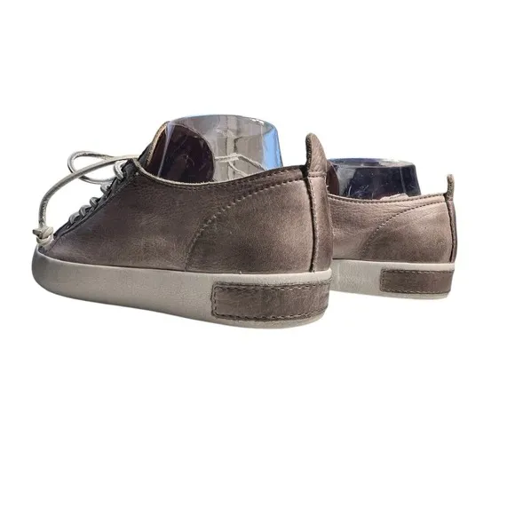Blackstone JL-21 Low Top Leather Woman Shoe Charcoal Sz 39 Preppy Stylish Tough