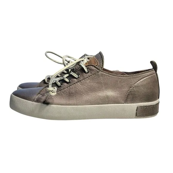 Blackstone JL-21 Low Top Leather Woman Shoe Charcoal Sz 39 Preppy Stylish Tough