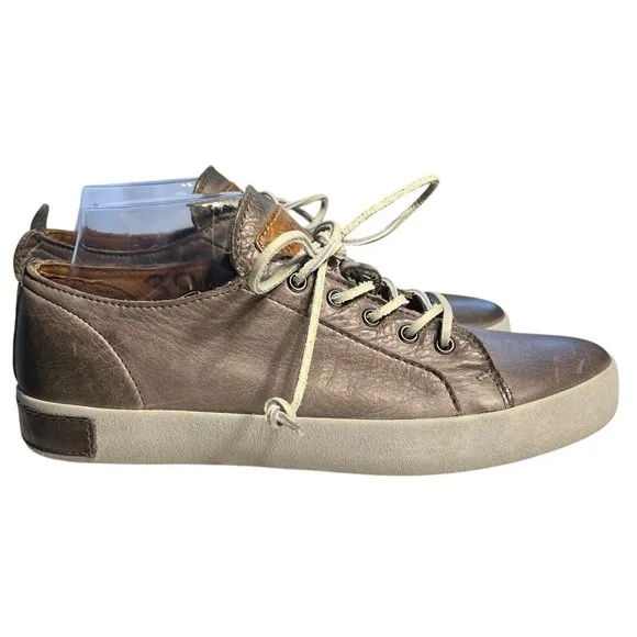 Blackstone JL-21 Low Top Leather Woman Shoe Charcoal Sz 39 Preppy Stylish Tough
