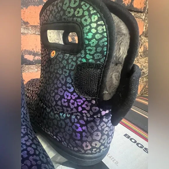 BOGS Baby II Rainbow Leopard All Weather Boots Size:8 NIB