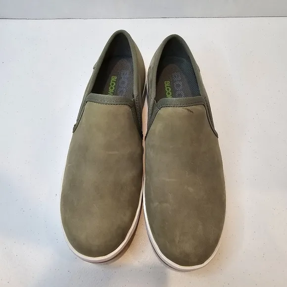 Bogs Green Loafers Slip On Women's Size 7 Green NWOT Water Proof Leather Comfort