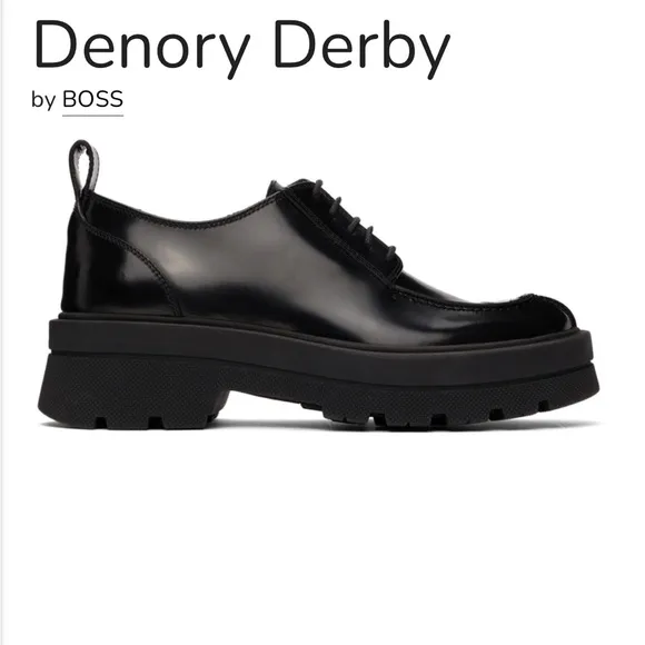Boss Black Leather Loafers