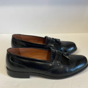 Bostonian Men's Black Leather Tassel Loafers