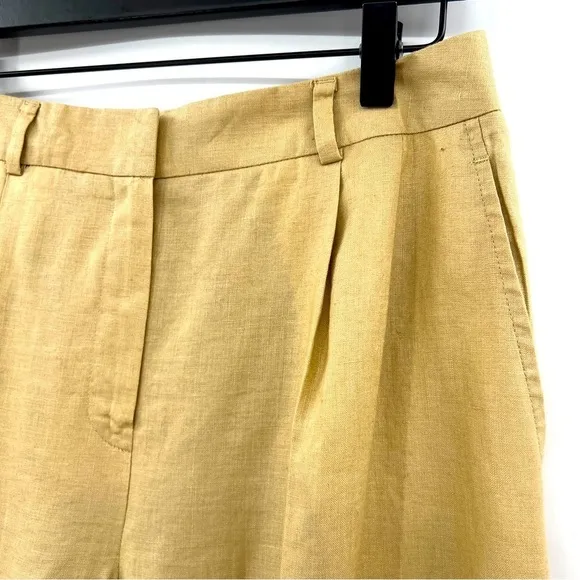 Brooks Brothers linen suit Women's Blazer Jacket set 2-piece Trouser Pants Tan