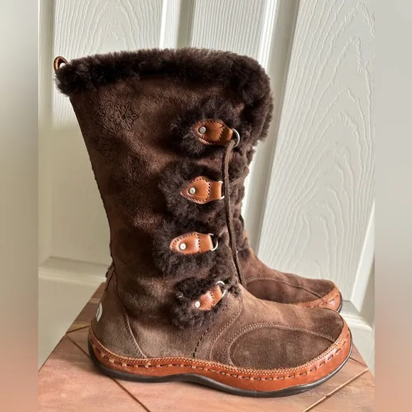 Brown Fur-Lined Women's Boots