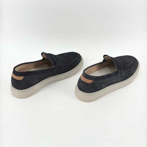 Bull Boxer Men’s Size 10 Navy Suede Loafers Handmade in Portugal Euro Size 43