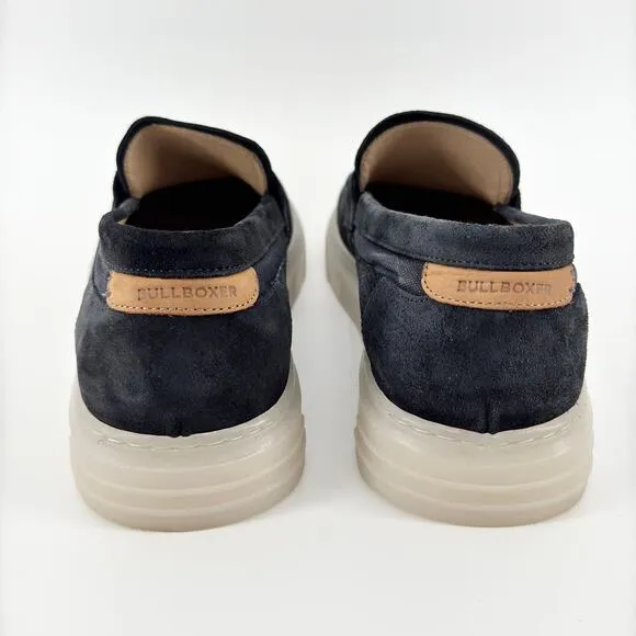 Bull Boxer Men’s Size 10 Navy Suede Loafers Handmade in Portugal Euro Size 43
