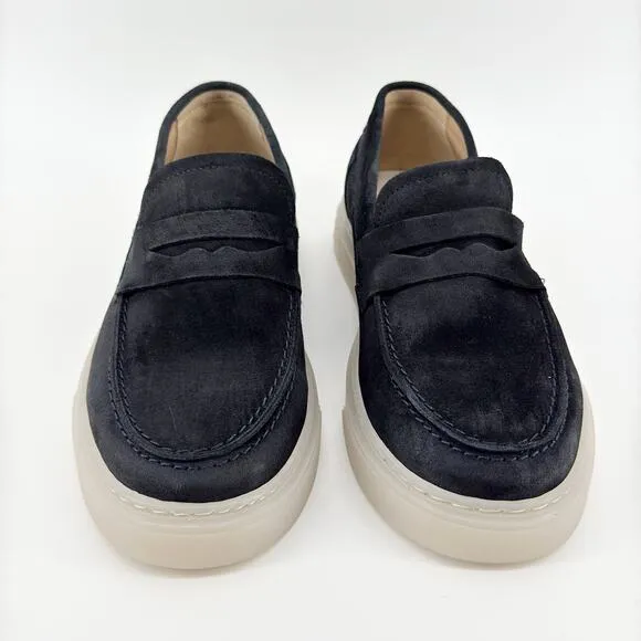 Bull Boxer Men’s Size 10 Navy Suede Loafers Handmade in Portugal Euro Size 43