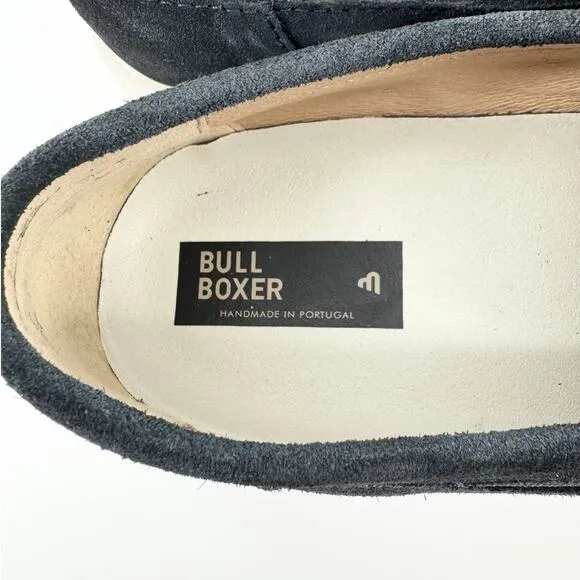 Bull Boxer Men’s Size 10 Navy Suede Loafers Handmade in Portugal Euro Size 43