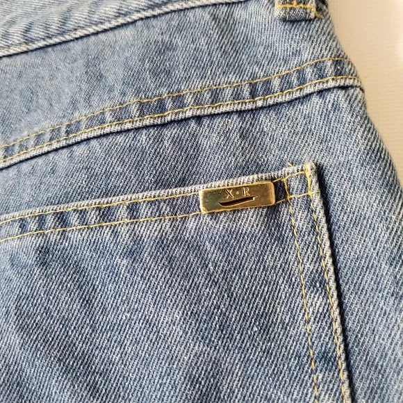 Cach'e Vintage Indian Head Gold Buttons Jeans Sz 8