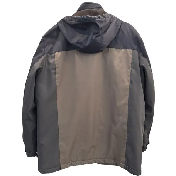 Calvin Klein Mens Jacket Water Resistant Wind Protection Dbl Zip Removable Hood