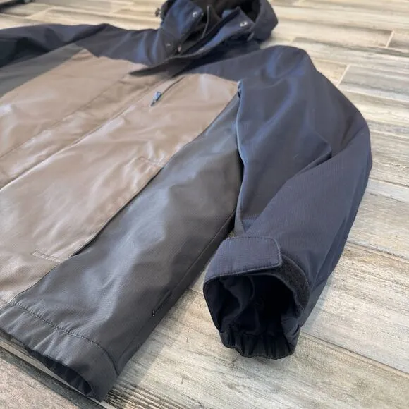 Calvin Klein Mens Jacket Water Resistant Wind Protection Dbl Zip Removable Hood