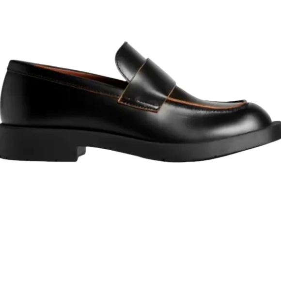 CAMPERLAB MIL 1978 Black  leather loafers with rubber outsoles..Size EUR 40/US 9