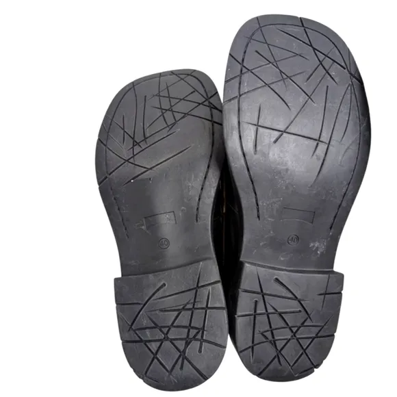 CAMPERLAB MIL 1978 Black  leather loafers with rubber outsoles..Size EUR 40/US 9