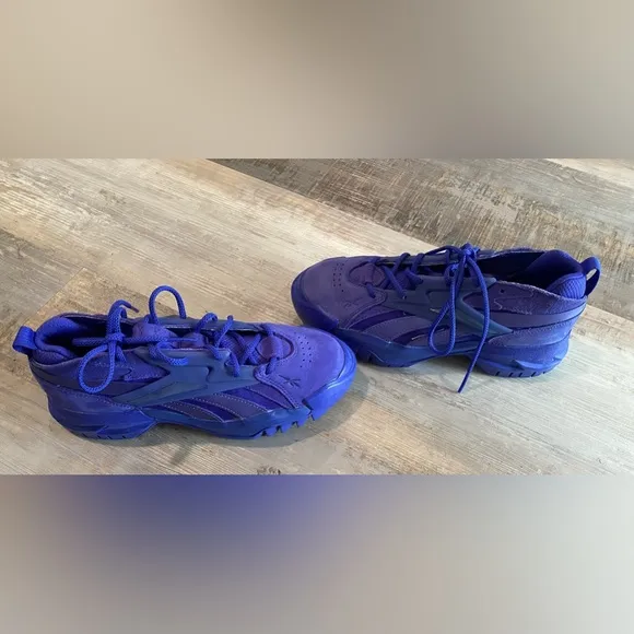 Cardie B purple sneakers 7.5