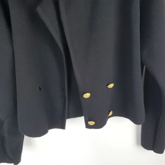 Carlisle Vintage 100% Wool Gold Buttons Blazer