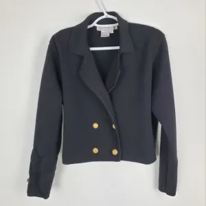 Carlisle Vintage 100% Wool Gold Buttons Blazer