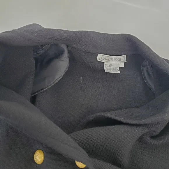 Carlisle Vintage 100% Wool Gold Buttons Blazer