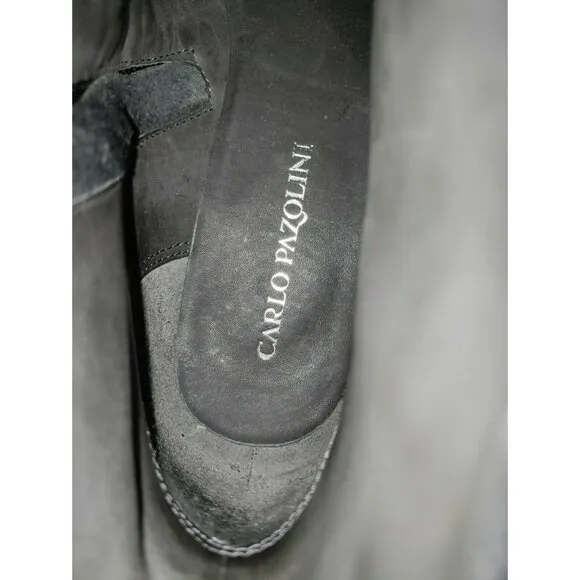 Carlo Pazolini Black Quilted Women's Ankle Boots Blue bottom Size 7