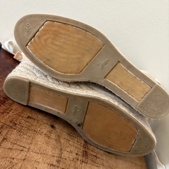 Castaner Wedge Shoes  Ankle Strap Jute Sole Espadrilles sz 39 = US 8.5 preworn