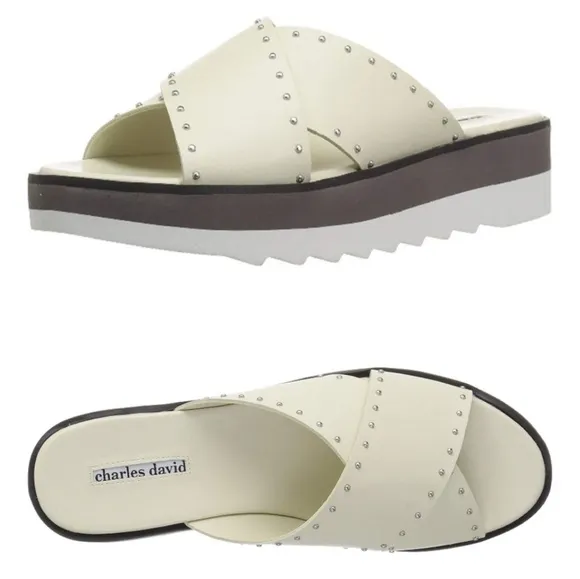 Casual Chic Charles David Platform Slides