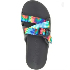Chaco Chillos Sandal Slides Children’s Dark Tie Dye Size 2 New