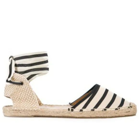 Chic Soludos Striped Ankle Tie Espadrilles