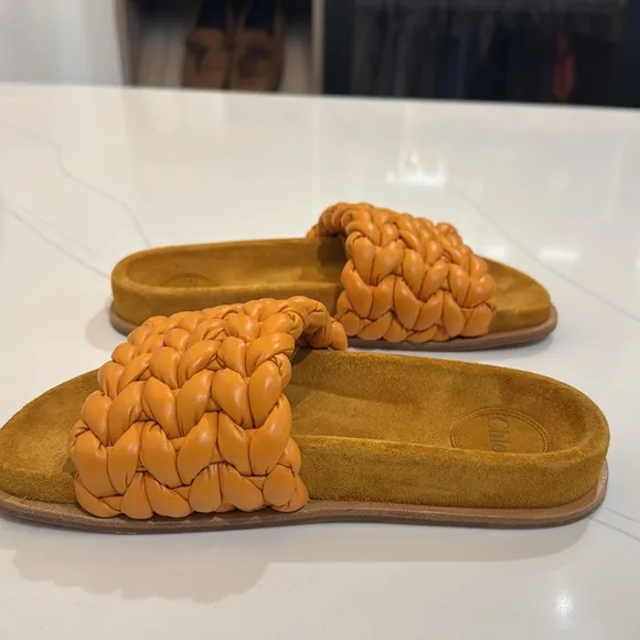 Chloe Kacey Braided Slide 37 NEW