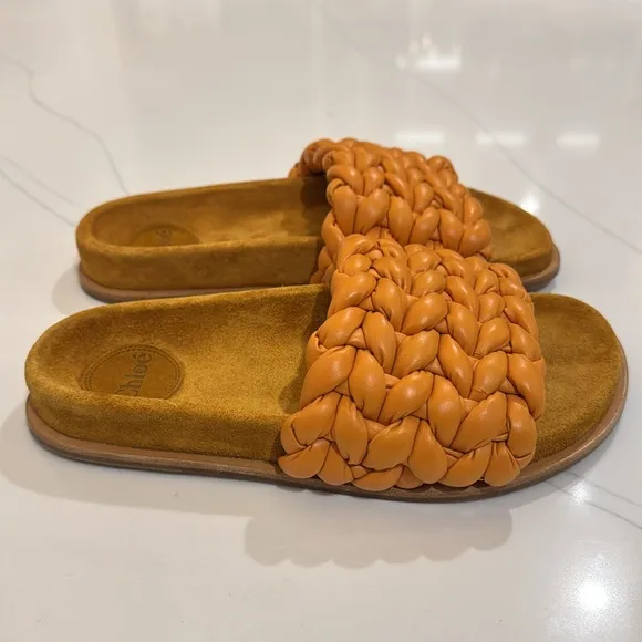 Chloe Kacey Braided Slide 37 NEW