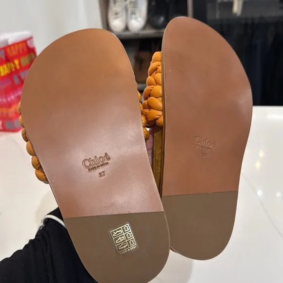 Chloe Kacey Braided Slide 37 NEW