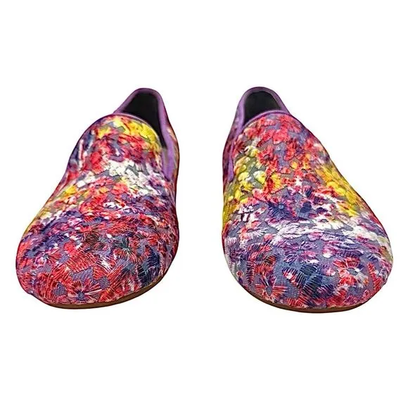 Chocolat Blu Purple Floral Slip-Ons
