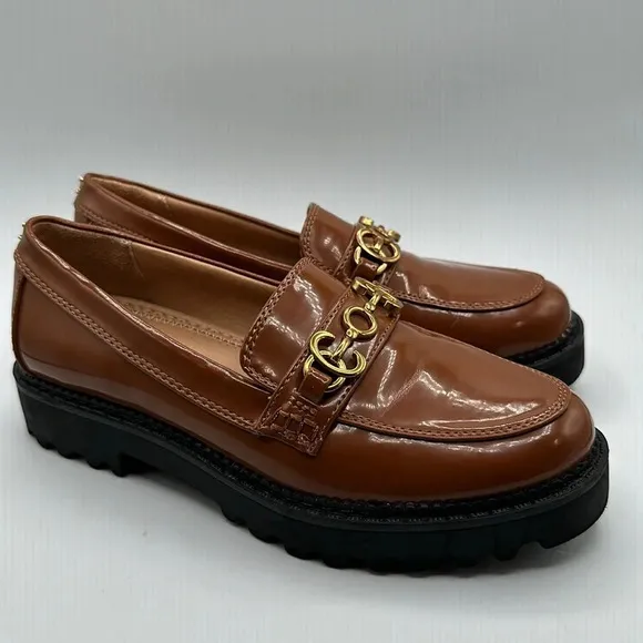 Circus NY by Sam Edelman Women Medium Deana Lug Bit Loafers, Dark Mocha