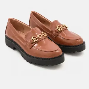 Circus NY by Sam Edelman Women Medium Deana Lug Bit Loafers, Dark Mocha