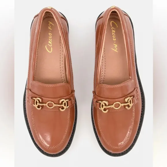Circus NY by Sam Edelman Women Medium Deana Lug Bit Loafers, Dark Mocha