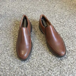 Clarks Active Air Vent Brown Leather Loafers Shoes Mens 9.5 M Slip On Comfort