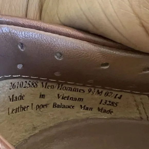 Clarks Active Air Vent Brown Leather Loafers Shoes Mens 9.5 M Slip On Comfort