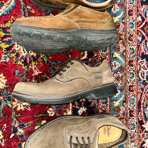 Clarks &amp; sketchers  Brown Suede Loafers&amp;  Slip-Ons bundle