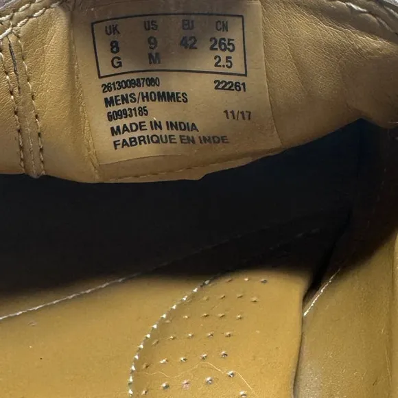 Clarks Cushionaire Tilden Free Laofers Style‎ 22261 Size 9 in Dark Tan Leather