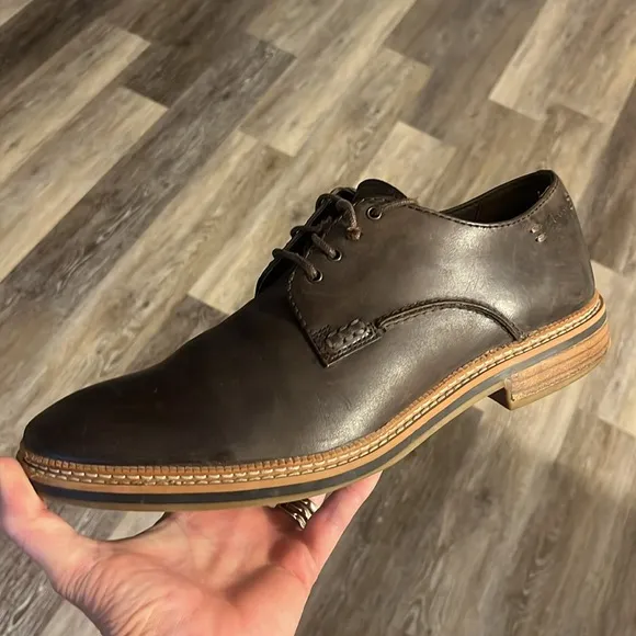 Clark’s leather walk oxfords loafers men’s size 11 cork insoles