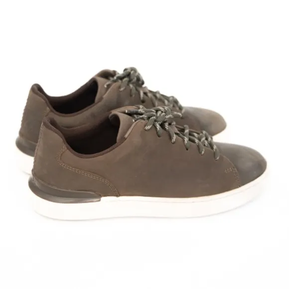Clarks. Men's Courtlite  Lace Up Leather Casual Lace Shoe