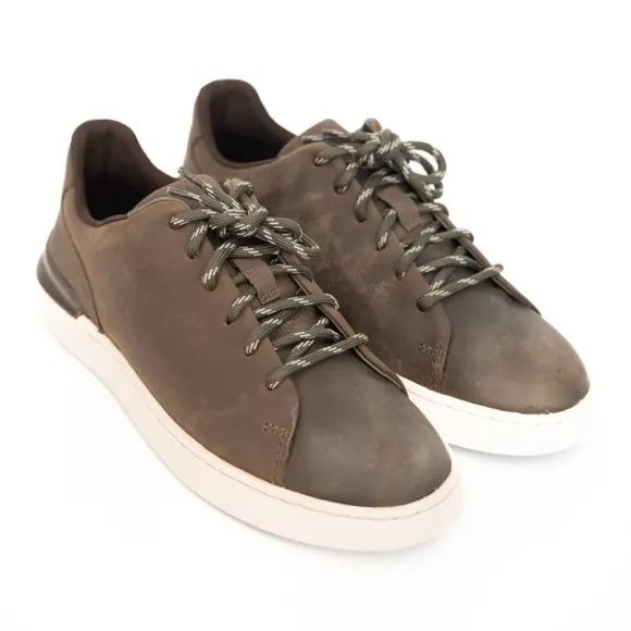 Clarks. Men's Courtlite  Lace Up Leather Casual Lace Shoe