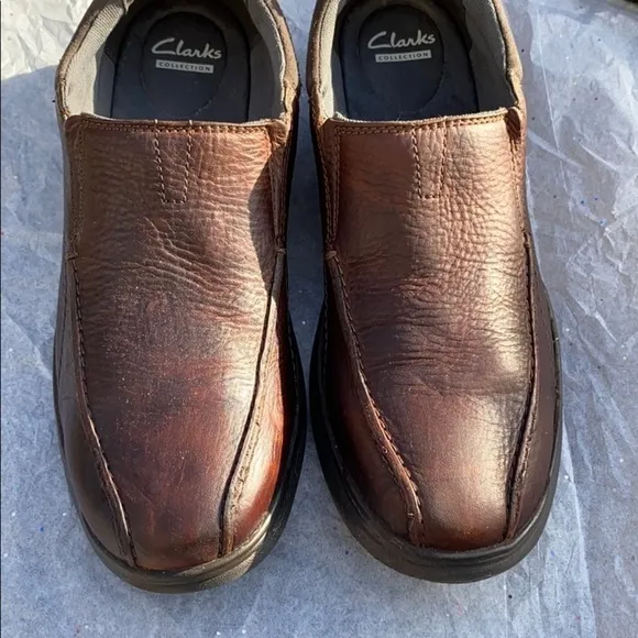 Clarks slip on loafers soft cushion w/ ortholite