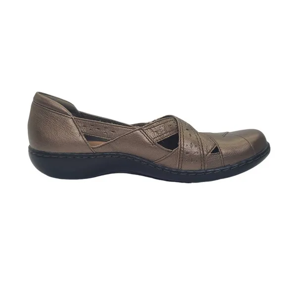 Clarks Ultimate Comfort Leather Loafers Ashland Spin Q Women's 9